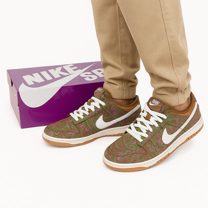 Nike SB Dunk Low “Paisley Pattern Edition” – Multicolor/White-Gum