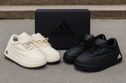 Adidas Puffy Boost Platform Sneakers – Cream White & Triple Black