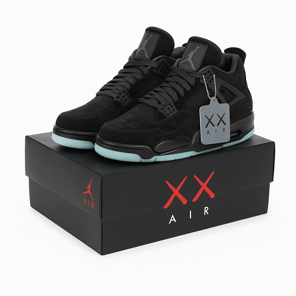 AirJordan4RetroKAWSBlackGlow1