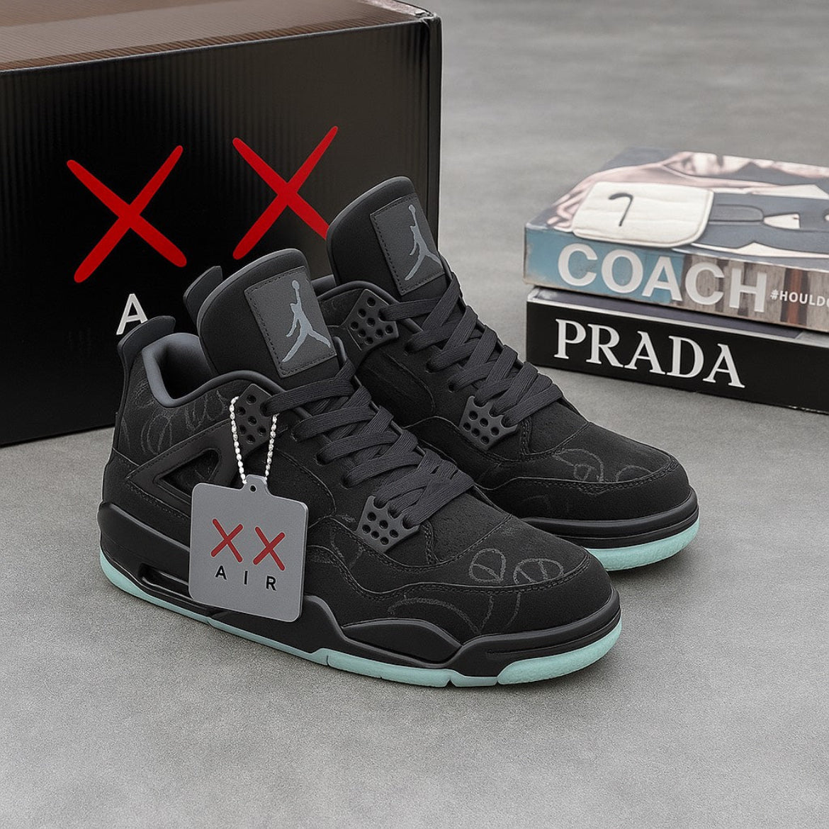 AirJordan4RetroKAWSBlackGlow