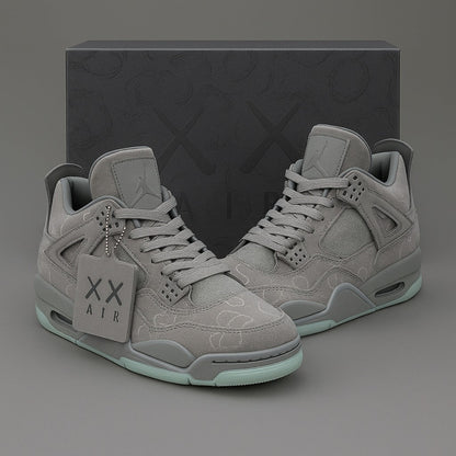 AirJordan4RetroxKAWS_CoolGreyGlow