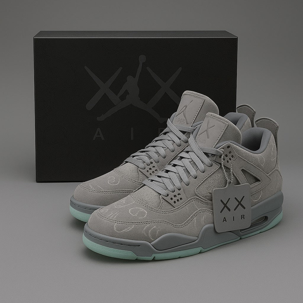 AirJordan4RetroxKAWS_CoolGreyGlow_4