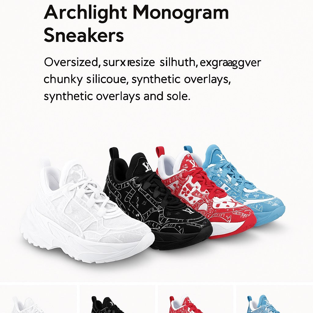 Louis Vuitton Archlight 2.0 Monogram Sneaker Pack – White, Black, Red & Blue