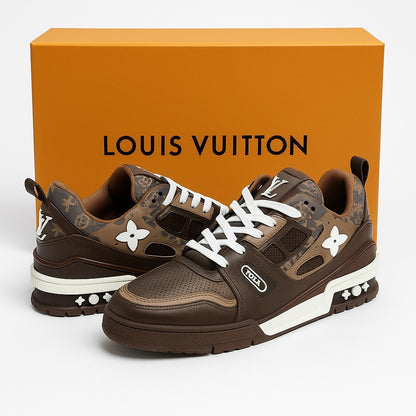 Louis Vuitton Trainer Sneaker “Python Monogram Brown”