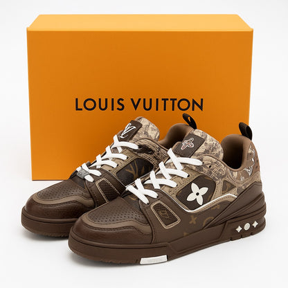Louis Vuitton Trainer Sneaker “Python Monogram Brown”