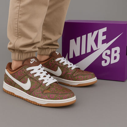Nike SB Dunk Low “Paisley Pattern Edition” – Multicolor/White-Gum