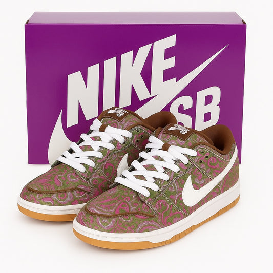 Nike SB Dunk Low “Paisley Pattern Edition” – Multicolor/White-Gum