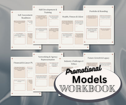 Promotional Modelling Workbook & Planner – Download, Apply and Land Gigs UK, US (Digital Download)