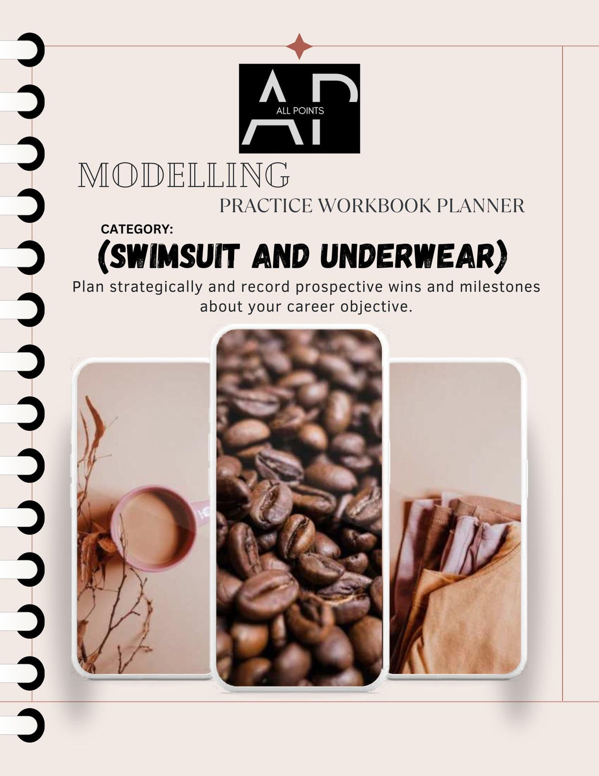 Swimsuit & Underwear Modelling Workbook – Career Planner, Posing Guide. Download and Apply. (Digital Download)