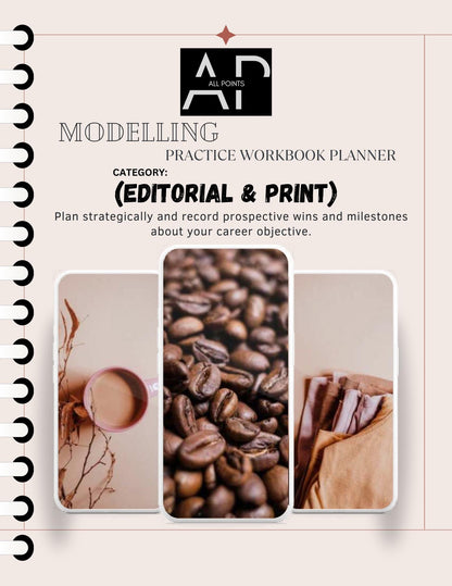 Editorial Modelling Workbook & Creative Direction Planner. Download and Apply. (Digital Download)