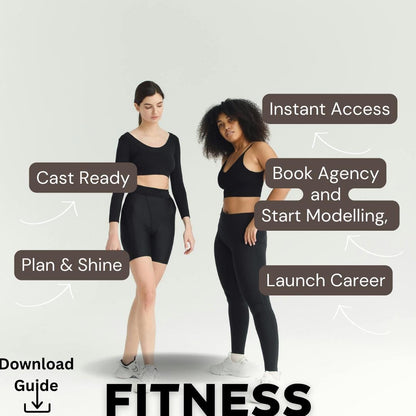 Fitness Modelling Workbook & Planner – UK, US, Abu Dhabi Gigs. Download and Apply. (Digital Download)