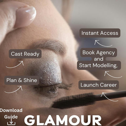 Glamour Modelling Workbook & Planner – Portfolio, Posing, Gigs guide. Download and Apply. (Digital Download)