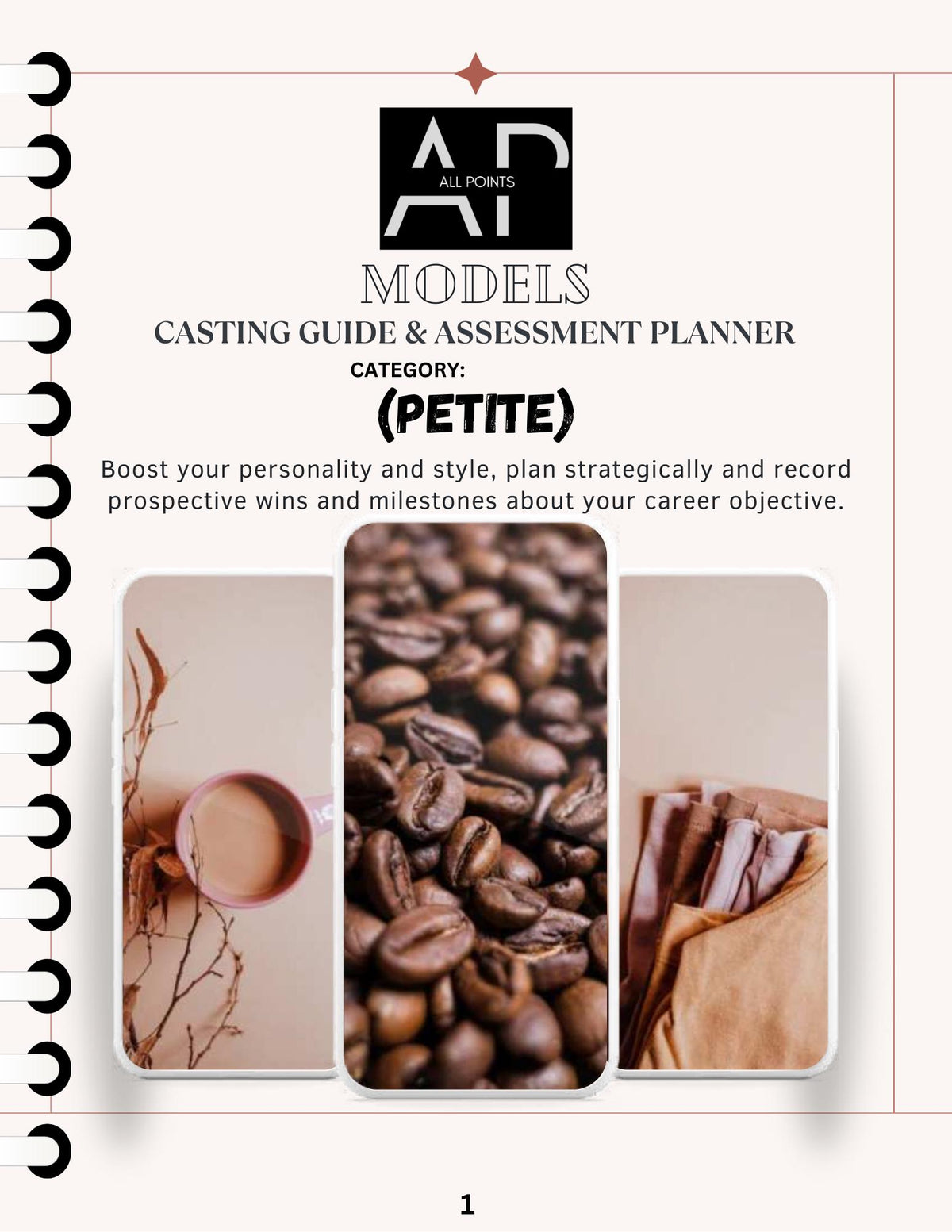 Petite Modelling Workbook & Planner – Career Guide. Download and Apply. (Digital Download)