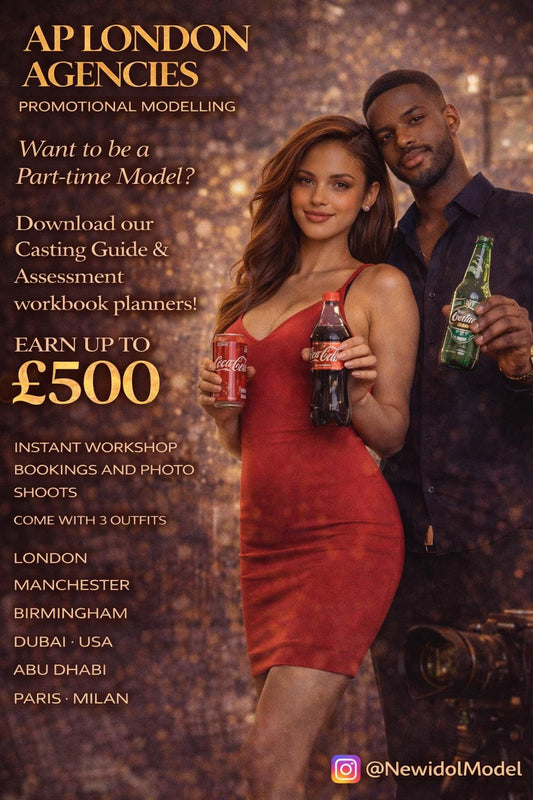 Promotional Modelling Workbook & Planner – Download, Apply and Land Gigs UK, US (Digital Download)